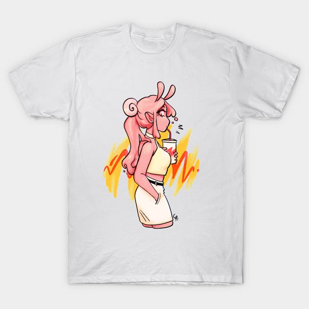 Peach Slime T-Shirt by sprigberry